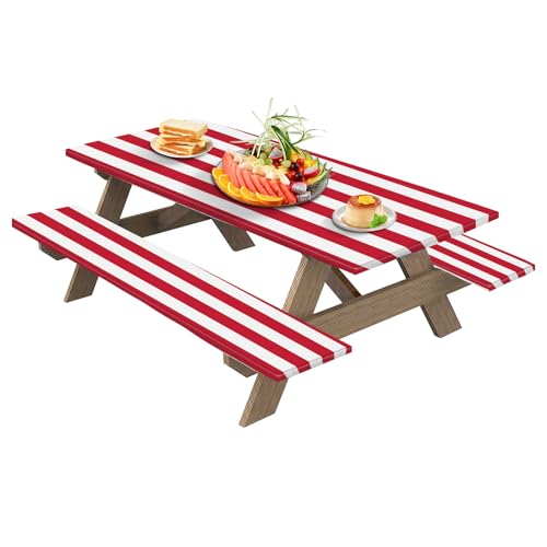 Camping-Tischdecken – Picknick-Abdeckung, wasserdicht, faltbar, Catering- im Freien | langlebige Tischabdeckung mit elastischen Kanten, einfach zu reinigen von Générique