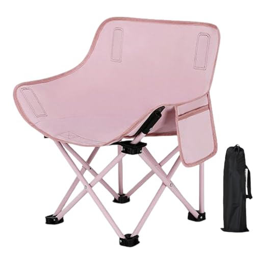 Campingstuhl – Strandstuhl faltbar | Tragbarer Gartensitz für Freizeit, Grillen, Angeln am Strand | Klappbare Campingstühle mit hoher Rückenlehne leicht mit einer Kapazität von 165 lb von Générique