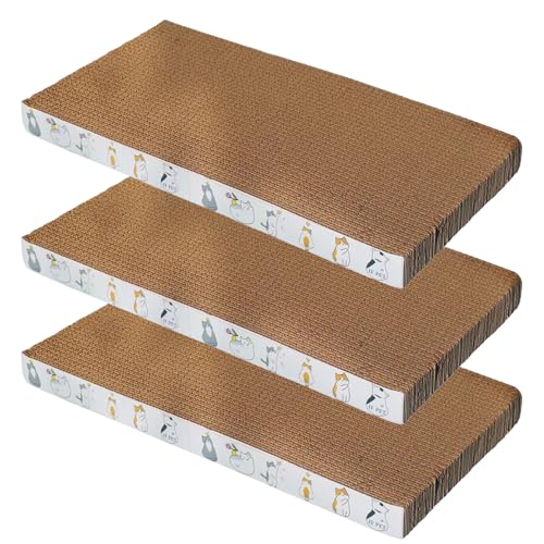 Cat Scratch Boards für den Innenbereich – 660 g Pad, Cat Scrack Cat | 3 x Krallenspielzeug | Zubehör für Haustiere, kratzfest, Kätzchen | Katzenbodenkratzer Post für Training unterstützt die P Cat Scratch Boards für den Innenbereich – 660 g Pad, Cat Scrack Cat | 3 x Krallenspielzeug | Zubehör für Haustiere, kratzfest, Kätzchen | Katzenbodenkratzer Post für Training unterstützt die P von Générique