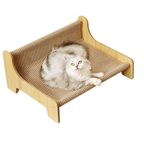 Cat Scratch Pad – Cardboard Cat Scratcher | Kratzstation für Haustiere | Wende-Kratzkarte | 2-in-1 Matte mit Krallenausbildung Sisal | Möbelschutz von Générique