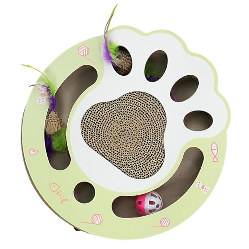 Cat Scratcher – Cat Scratch Board | Matte zum Kratzen von Katzen | Stratching Post Ersatz Board | SCRACKERS POST FÜR CATS INDOOR | Lustiges, robustes interaktives Federballspielzeug für das Sofa von Générique