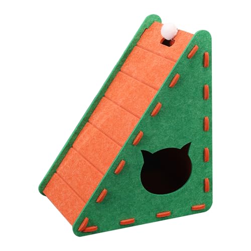 Cat Scratcher Kratzbrett aus Filz, dreieckig, für Katzen – halbgeschlossene Klettermatte zum Schärfen, Spielen und Entspannen der Kralle – langlebige und verschleißfeste Katzenmöbel Cat Scratcher Kratzbrett aus Filz, dreieckig, für Katzen – halbgeschlossene Klettermatte zum Schärfen, Spielen und Entspannen der Kralle – langlebige und verschleißfeste Katzenmöbel von Générique