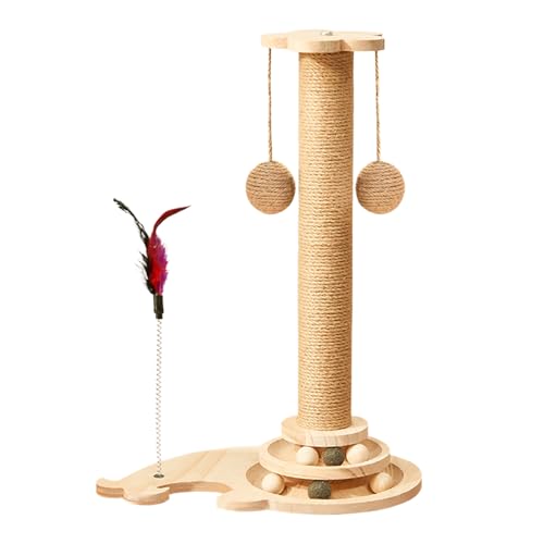 Cat Scratching Post – Cat Scratching Post for Indoor Cats | Interactive Toys & Brush Cat Scratcher | Multifunctional Pet Teaser Toy for Physical Exercise, 4-in-1 Kitten Scratcher Post | Interactive In Cat Scratching Post – Cat Scratching Post for Indoor Cats | Interactive Toys & Brush Cat Scratcher | Multifunctional Pet Teaser Toy for Physical Exercise, 4-in-1 Kitten Scratcher Post | Interactive In von Générique