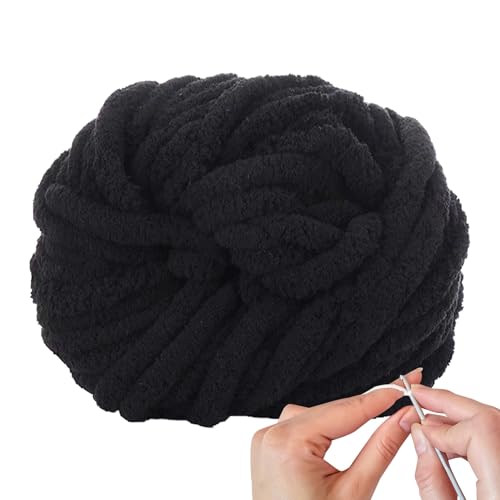 Chenillegarn zum Häkeln – 27 m Wolle für Decke – Zubehör Stricken Häkeln für Hut Kissen Babykleidung Schal Chenillegarn zum Häkeln – 27 m Wolle für Decke – Zubehör Stricken Häkeln für Hut Kissen Babykleidung Schal von Générique