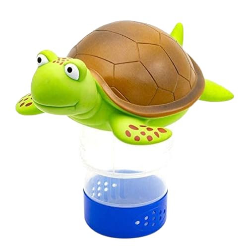 Chlor-Tablettenfloat – Design Schildkrötenspender für Schwimmbecken | Verstellbarer Chemikalienhalter | langlebiger Chlorwagen | Großes Desinfektionsmittel für kleine Pools von Générique