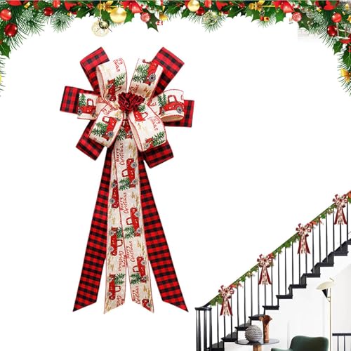 Christmas Bow Ribbon – Christmas Bow Ribbon for Tree | Christmas Plaid Bow Ribbon | Plaid Buffalo Ribbon | Christmas Tree Decoration Bows for Indoor/Outdoor Holiday Decor, Christmas Trees Indoor Christmas Bow Ribbon – Christmas Bow Ribbon for Tree | Christmas Plaid Bow Ribbon | Plaid Buffalo Ribbon | Christmas Tree Decoration Bows for Indoor/Outdoor Holiday Decor, Christmas Trees Indoor von Générique