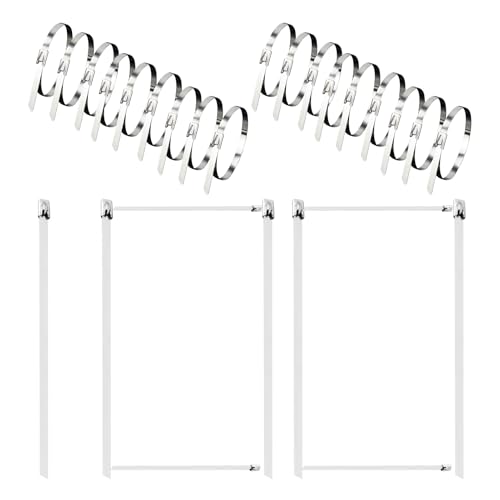 Clips aus Edelstahl, Set mit Metallklammern, rostfrei, sehr widerstandsfähig – für Garten, Klempnerei, , Dach, Zäune, Reparaturen Clips aus Edelstahl, Set mit Metallklammern, rostfrei, sehr widerstandsfähig – für Garten, Klempnerei, , Dach, Zäune, Reparaturen von Générique