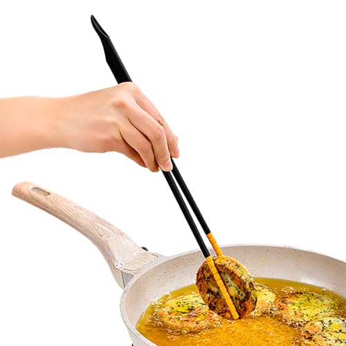 Cooking Copsticks – Essstäbchen Kochen | Chopsie zum Kochen | Lange hitzebeständige Bopsticche | Slicone Anti-Scalding Cop Sticks | Kreative Multifunktions-Schneidstäbe von Générique