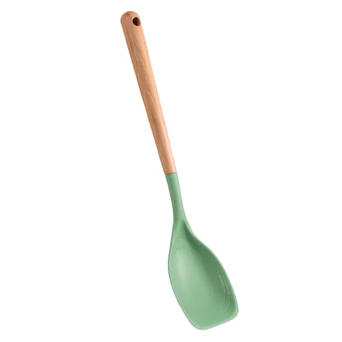 Cooking Spoon – Soup Spoons | Dishwasher Safe Heat Resistant Nonstick Wooden Handle Cooking Spatel for Cooking And Baking, Kitchen Utensils for Easy Cleaning von Générique