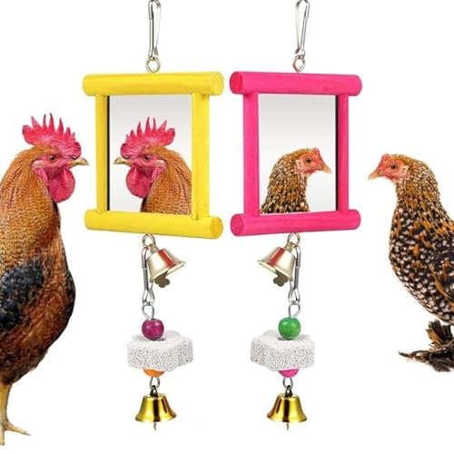 Coop Hühner-Spiegel – Hühner-Spiegel mit Schnabel Spielzeug Picking | Multifunktions-Rooster sicher Unterhaltung für Gartenbauernhof Coop Hühner-Spiegel – Hühner-Spiegel mit Schnabel Spielzeug Picking | Multifunktions-Rooster sicher Unterhaltung für Gartenbauernhof von Générique