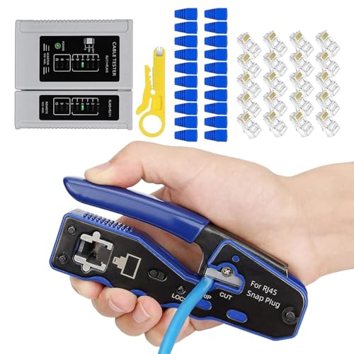 Crimpzange für Kabel | Kabelbinder-Set für den Haushalt, Präzisions-Crimpwerkzeug für Anwendungen in der Automobil-, - und Telefonindustrie von Générique