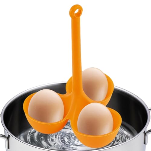 Dampf-Eierhalter – Dampfgarer aus Silikon, hitzebeständig, langlebiges Küchengerät für Eierkocher, mit 3 Gittern von Générique