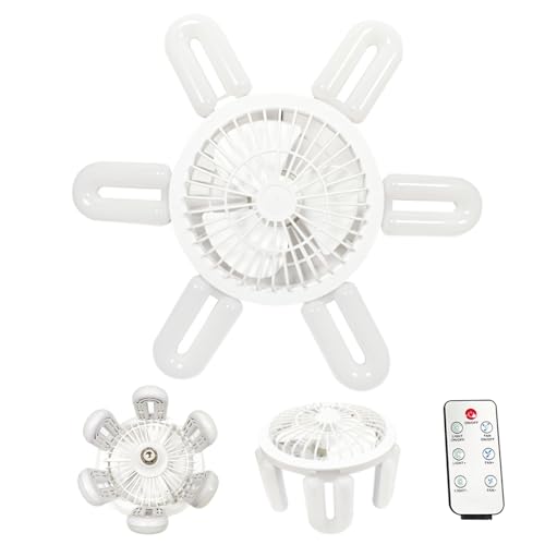 Deckenventilator mit Lampenfassung mit leichtem Nachtlicht und Socket-Deckenventilator, zum Schrauben in den Deckenventilator | Glühbirne in 3 Farben mit ferngesteuerten und einstellbaren Deckenventilator mit Lampenfassung mit leichtem Nachtlicht und Socket-Deckenventilator, zum Schrauben in den Deckenventilator | Glühbirne in 3 Farben mit ferngesteuerten und einstellbaren von Générique
