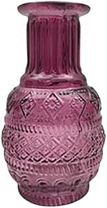 Dekorative Vase aus Glas, Pflaume, geometrisches Motiv, Original, Kollektion Bohème, D 13,5 cm x 7,5 cm Dekorative Vase aus Glas, Pflaume, geometrisches Motiv, Original, Kollektion Bohème, D 13,5 cm x 7,5 cm von Générique