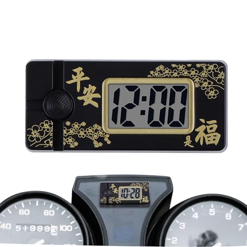 Digitale Scooteruhr – kleine elektrische Motorraduhr | Elektromotoruhr für Roller | LCD-Anzeige des Armaturenbretts | kleine automatische Digitaluhr | von Générique