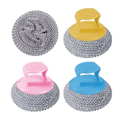 Dish Cleaner – Bürste mit kurzem Griff aus nicht zerkratztem Material zum einfachen Entfernen von Schmutz aus Töpfen und Töpfen, und auch zur Handhabung von Rosten und Spülen | Ein Set mit 4 Pinseln Dish Cleaner – Bürste mit kurzem Griff aus nicht zerkratztem Material zum einfachen Entfernen von Schmutz aus Töpfen und Töpfen, und auch zur Handhabung von Rosten und Spülen | Ein Set mit 4 Pinseln von Générique