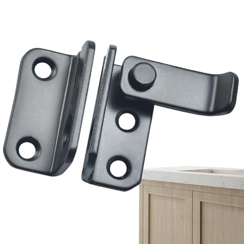 Door Padlock Latch – Schranktür | Tür Security Latch | Safety Door Lock | Edelstahl Türschloss | Einfache Tür Bolt Latch für Schiebetüren, Wardrobe Doors, Schranktüren, Home von Générique