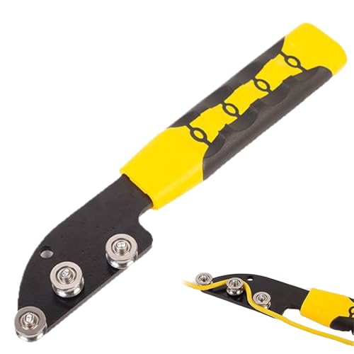 Drahtentwicklungsvorrichtung – Werkzeug für Netzwerkkabel, manuelle Drahtbieger | Kompakter Organizer von Metalldrähten, verstellbarer Entwirrer für Ohrringe, Armbänder, Handwerksprojekte von Générique