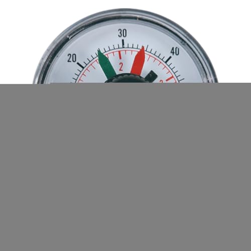 Druckanzeige für Poolfilter, 0-4 bar, für Sandfilter, Radialmontage, wasserdichter Tester mit Doppelnadel, zweifarbig, für Pool, Spa, Aquarium von Générique