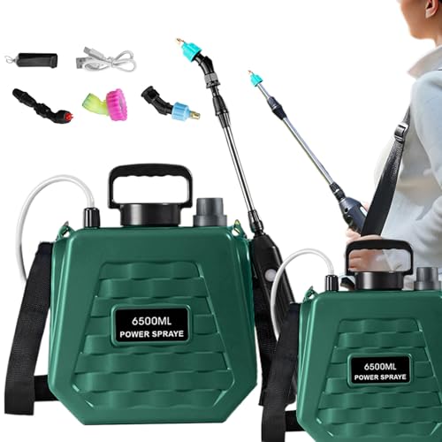 Drucksprüher mit Akku | Elektrisches Gartensprühgerät auf der Rückseite – wiederaufladbarer Tank mit 2 Geschwindigkeitsstufen für Landwirtschaft, Garten, Rasen von Générique