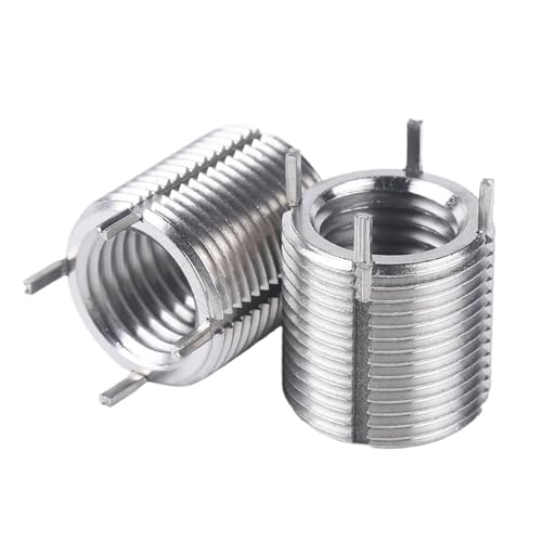 Edelstahl-Gewinde-Reparatureinsätze M2-M4 ~ M20-M30 – selbstschneidende Buchse mit Hülsenmuttern und Kappenschraube (M4 x M6 x 5,2 (2 Stück)) von Générique