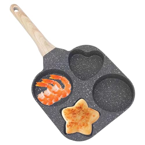Eierpfanne – Bratpfanne für Eier | Eierpfanne | Spiegeleipfanne | Spiegeleipfanne | Antihaft-Eierpfanne | Pfannkuchenpfanne | 4 Eier Pfanne | Bratpfanne mit 4 Löchern für Crêpesandwiches von Générique