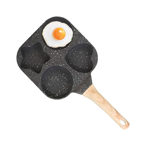 Eierpfanne ohne Stiel, Spiegelei-Pfanne, 4-Tassen-Pfanne, Breakfast Sketet, Antihaft- zum Kochen der Hausküche von kleinen Wohnungen von Générique