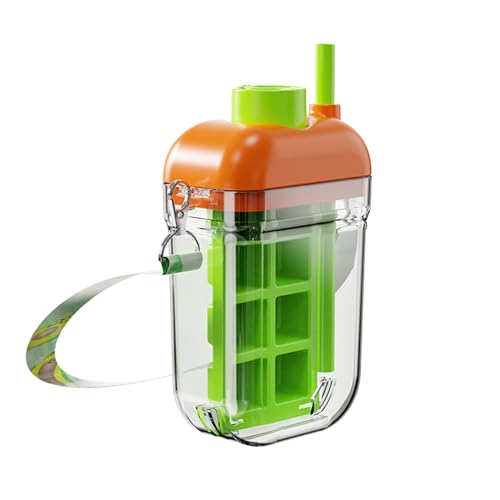Eiswürfelflasche – Wasserflasche, Eiswürfelschale | Behälter für Schneehersteller mit Deckel und Mülleimer, wiederverwendbar, 2 in 1 Tasse Wasser mit Strohhalm, einfach zu lösen Eiswürfelflasche – Wasserflasche, Eiswürfelschale | Behälter für Schneehersteller mit Deckel und Mülleimer, wiederverwendbar, 2 in 1 Tasse Wasser mit Strohhalm, einfach zu lösen von Générique