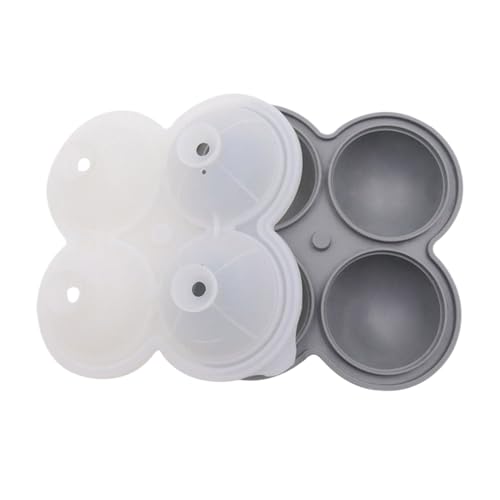 Eiswürfelformen | Cocktail Ice Maker | 4 Cavity Silikon Bray Release Small Form Container Ice Ball Maker Form | Eismaker | 4 Hohlräume Silikon Kitchen Kugel Form Easy Release für Whisky von Générique