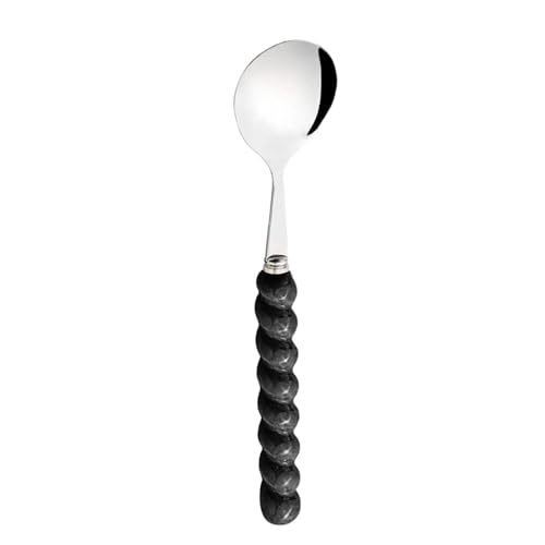 Esslöffel-Set aus Edelstahl – Restaurant-Suppenlöffel mit Perlengriff | Küchen-Servierlöffel mit komfortablem Griff, Küchenutensilien von Générique