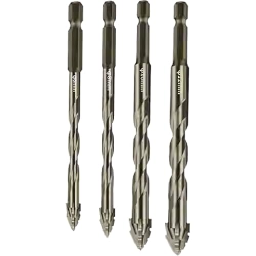 Exzenterbohrer-Set, Hochfester Stahlbohrer – Vierkant-Bits mit hoher Härte mit abgeschrägter Spitze für Marmor | Exzenter Spiralbohrer Set für Edelstahl, Glas von Générique