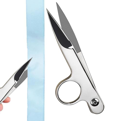 Fadenschere Nähschere Stoffschere Metallschere Comfort Grip Quiltbedarf Fadenschneider Kunst- und Handwerkswerkzeug für Stickprojekte von Générique