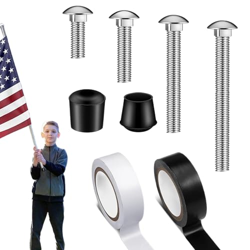Fahnenmast für den Außenbereich | Stabilisierungs-Set für Pavillon, vielseitiges Set mit Gewichten für Flagge Camping Garten Outdoor von Générique