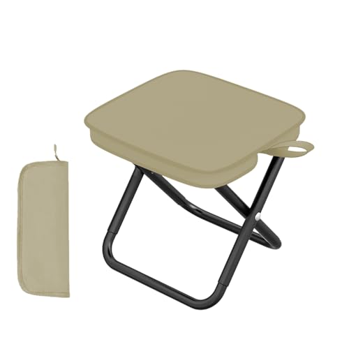 Faltbarer Hocker – tragbarer Hocker | Sitzhocker für den Außenbereich, zusammenklappbar, Edelstahl, multifunktional, Klapphocker für drinnen und draußen Faltbarer Hocker – tragbarer Hocker | Sitzhocker für den Außenbereich, zusammenklappbar, Edelstahl, multifunktional, Klapphocker für drinnen und draußen von Générique