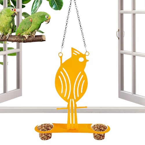 Fenstervogel-Ordner – und spritzwassergeschütztes Design mit starker Untersaugtasse, wasserdichte Gartendekoration für Vogelbeobachtung im Freien (Tablett von Générique