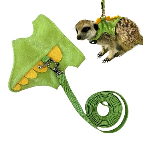 Ferret und Leine – ein kleines verstellbares Geschirr für Training im Freien, komfortables Design mit Sicherheitsclips für Kaninchen, Kätzchen, Chinchilla, das tägliche Abenteuer von Générique