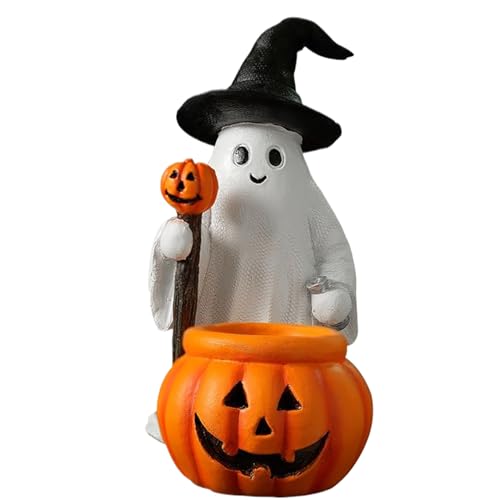 -Figurendekoration | Niedliche Halloween-Dekorationen Gruseliges mehrstufiges Tablett – saisonale Harzskulptur für Esstische Büro Eingangsschränke von Générique