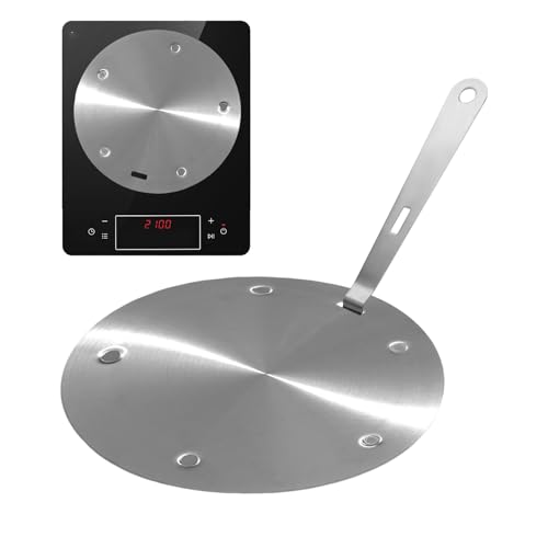 Flacher Adapter – Konverter flach | Induktion Cooktop | Edelstahl Heat Diffuser Simmer Disk Household Cooking Apartment Dorm Small Space Energy Saving Even Heat Distribution Zubehör Flacher Adapter – Konverter flach | Induktion Cooktop | Edelstahl Heat Diffuser Simmer Disk Household Cooking Apartment Dorm Small Space Energy Saving Even Heat Distribution Zubehör von Générique