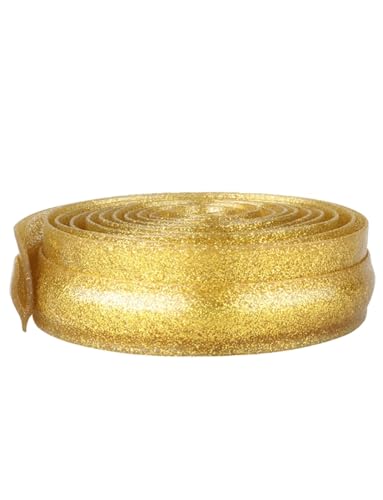 Flaches Türschwellenband für Teppichböden | Türschwellenleiste aus PVC | ideal für Türen | einfach zu installieren (Gold, 10 m) von Générique