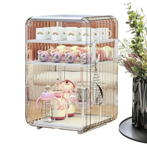 Flaschen-Organizer – vertikale Aufbewahrungslösung, Besteck-Organizer für Kleinkinder | Deckel für Staubflaschenhalter, Rack zur Platzersparnis von Générique