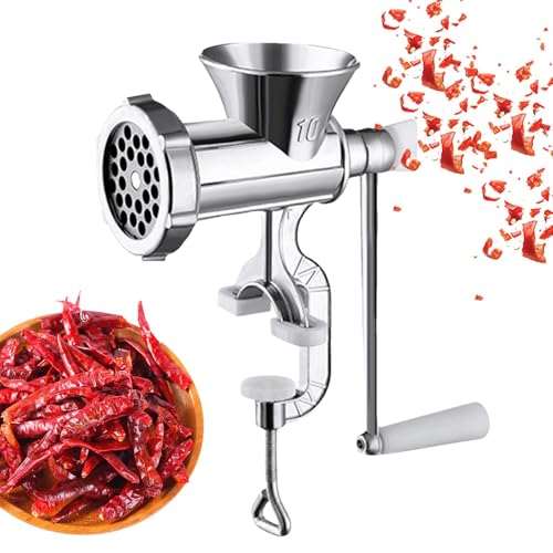 Fleischwolf für die Verarbeitung von Hirschen, Fleischwolf für den Hausgebrauch, robuster Fleischwolf Manueller Fleischwolf aus Aluminiumlegierung, für Würstchen, Fleischwolf mit Kurbel für Fleischwolf für die Verarbeitung von Hirschen, Fleischwolf für den Hausgebrauch, robuster Fleischwolf Manueller Fleischwolf aus Aluminiumlegierung, für Würstchen, Fleischwolf mit Kurbel für von Générique