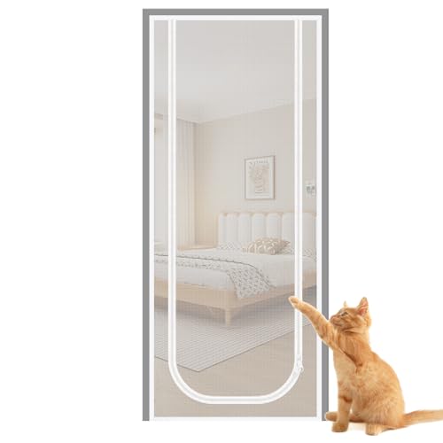 Fliegengittertür für Katzen – Moskitonetz mit Reißverschluss, Sicherheit für Katzen, auslaufsicher, für Tür, Wohnzimmer, Küche, Haus, Terrasse Fliegengittertür für Katzen – Moskitonetz mit Reißverschluss, Sicherheit für Katzen, auslaufsicher, für Tür, Wohnzimmer, Küche, Haus, Terrasse von Générique