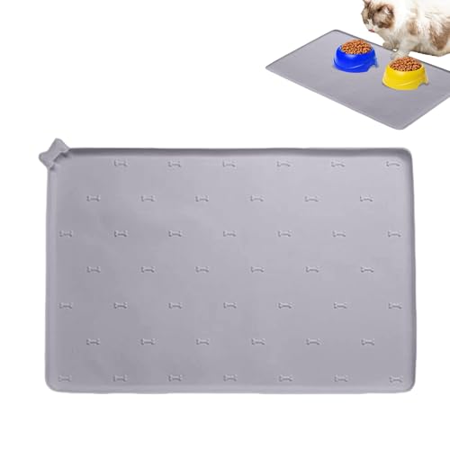 Futtermatte für Tiere | Tischset für Katzen | 60 cm x 40 cm | Rutschfeste, schnell trocknende Silikonbodenmatte für Haustiere im Innenbereich Anti-Spritzschutz für Futtermatte für Tiere | Tischset für Katzen | 60 cm x 40 cm | Rutschfeste, schnell trocknende Silikonbodenmatte für Haustiere im Innenbereich Anti-Spritzschutz für von Générique