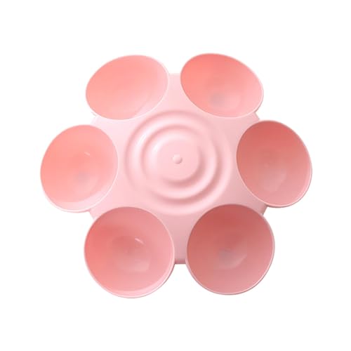 Futternapf für Haustiere in Blumenform – Kätzchen-Futterstation mit mehreren Fächern | 6 Mahlzeiten Kätzchen-Futterschale für Haustiere, Blütenblatt-Form, Katzenschüssel von Générique