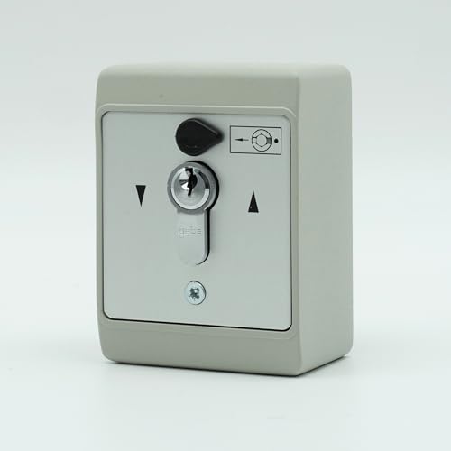 GEBA – Schlüsselkasten für Wand- oder Unterputz mit 1 oder 2 Funktionen – hochwertiger Drucktaster (grau – MSB APZ 1-2T/1 – Wandanbringung) von Générique