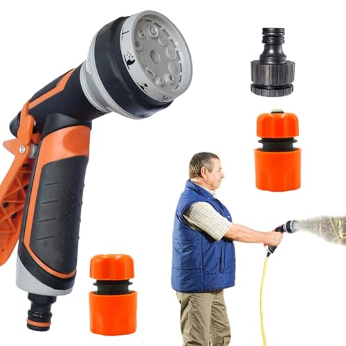 Gartensprühdüse, Gartendüse, Handsprüher mit Schlauch mit komfortablem Griff, Hochdruckdüse, Schlauchbefestigung mit Schlauchkopf Gartensprühdüse, Gartendüse, Handsprüher mit Schlauch mit komfortablem Griff, Hochdruckdüse, Schlauchbefestigung mit Schlauchkopf von Générique