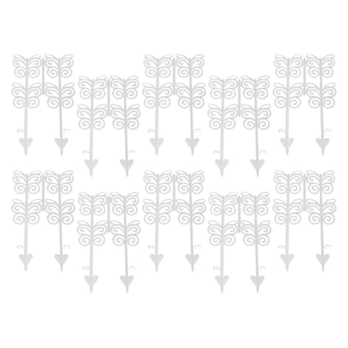 Gartenzaun – Gartenzaun, Motiv Schmetterlinge, dekorativ | 10 Stück Barrieremeteile für den Außenbereich, für Landschaft, Hinterhof, Grün und Allee Gartenzaun – Gartenzaun, Motiv Schmetterlinge, dekorativ | 10 Stück Barrieremeteile für den Außenbereich, für Landschaft, Hinterhof, Grün und Allee von Générique