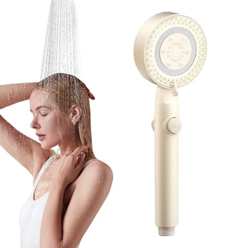 Gefiltertes Handduschkopf, Druckduschkopf | 5 Modi verstellbare Handbrause – mehrschichtige Filtration Bade-Sprühgerät für das Badezimmer des Hotel-zu-Do-Badezimmers von Générique