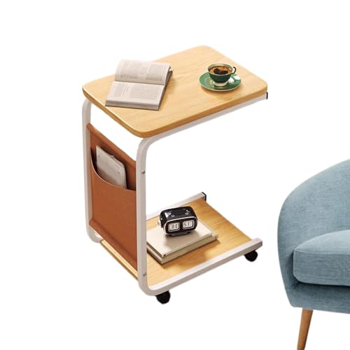 Gehäuse Beistelltisch Beistelltisch in C-Form | Kleiner Beistelltisch mit Rollen | Mobiler Sofa-Beistelltisch, Couchtisch in 2 Etagen, kleines TV-Regal für Wohnzimmer, ch Gehäuse Beistelltisch Beistelltisch in C-Form | Kleiner Beistelltisch mit Rollen | Mobiler Sofa-Beistelltisch, Couchtisch in 2 Etagen, kleines TV-Regal für Wohnzimmer, ch von Générique