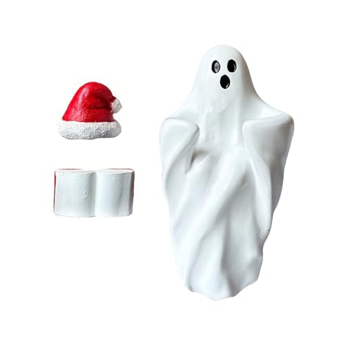 Geisterfigur, Gespenst, Lesung das ganze Jahr, niedliche Statue aus Kunstharz, für Innendekoration, , Kamin, Fenster, Halloween von Générique